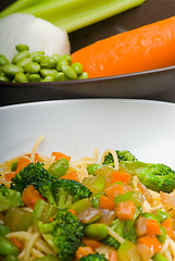 Image showing vegetable pasta