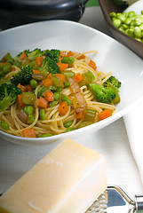 Image showing vegetable pasta