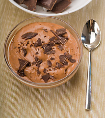 Image showing fresh homemade chocolate mousse