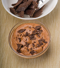 Image showing fresh homemade chocolate mousse