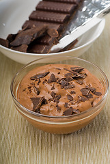 Image showing fresh homemade chocolate mousse