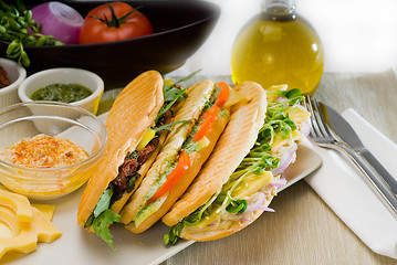 Image showing assorted panini sandwich