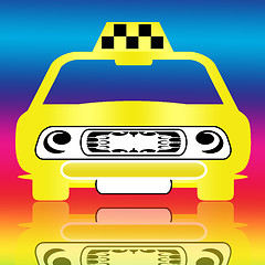 Image showing Colorful Taxi