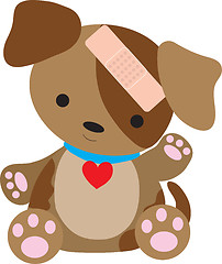 Image showing Puppy Bandaid