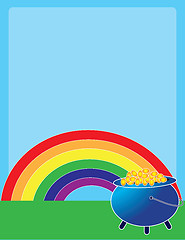 Image showing Rainbow Pot of Gold