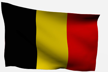Image showing Belgium 3d flag
