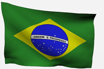 Image showing Brazil 3D Flag