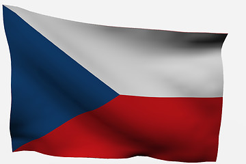 Image showing Czech Republic 3d flag