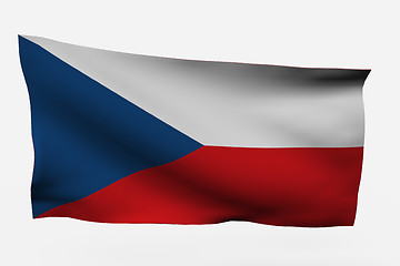 Image showing czech republic 3d flag