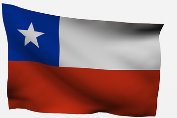 Image showing Chile 3D flag