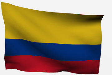 Image showing Colombia 3D flag