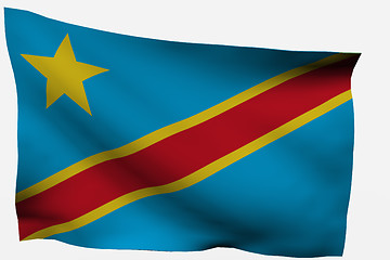 Image showing Congo 3d flag