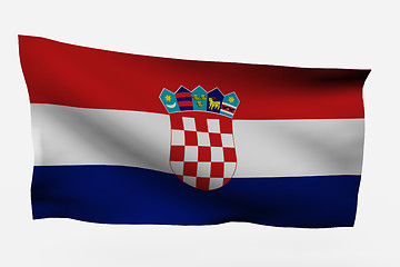 Image showing Croatia 3d flag