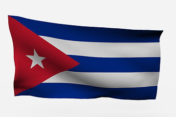 Image showing Cuba 3d flag