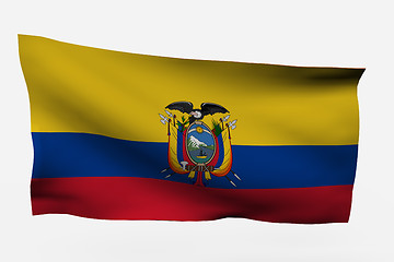 Image showing Ecuador 3d flag