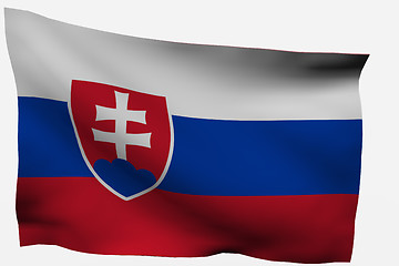 Image showing Slovakia 3d flag