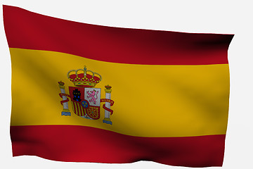 Image showing Spain 3d flag 