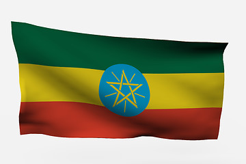 Image showing Ethiopia 3d flag