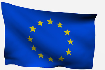 Image showing EU 3D flag