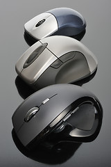 Image showing Modern wireless computer mouses