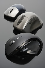 Image showing Modern wireless computer mouses