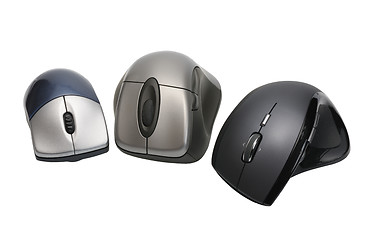 Image showing Modern wireless computer mouses