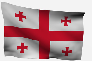 Image showing Georgia 3d Flag