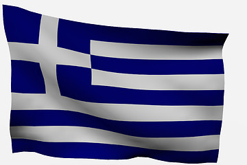 Image showing Greece 3D flag