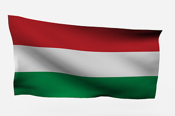 Image showing Hungary 3d flag