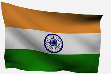 Image showing India 3D Flag