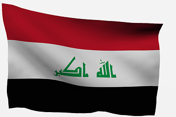 Image showing Iraq 3D flag