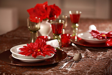 Image showing Luxury place setting