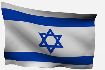 Image showing Israel 3d flag