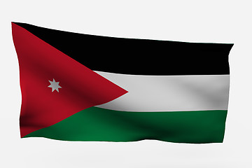 Image showing Jordania 3d flag