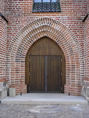 Image showing church door