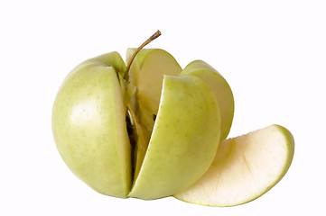 Image showing sliced organic apple