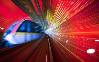 Image showing train motion blur