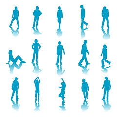 Image showing silhouettes