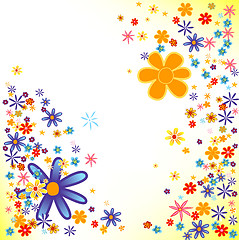 Image showing Flowers background