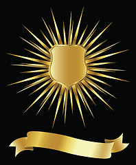 Image showing golden shield