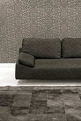 Image showing Dark sofa