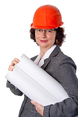 Image showing Female architect