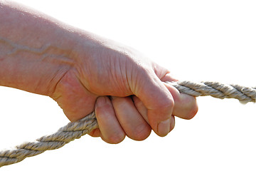 Image showing Rope pulling