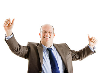 Image showing Happy and successful business man