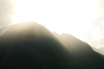Image showing Mountain glow