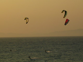 Image showing Kite surfers