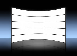 Image showing white TV panel