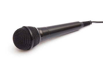 Image showing Black microphone