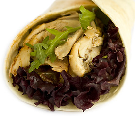Image showing chicken wrap