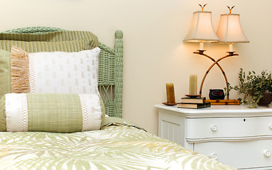 Image showing wicker bedroom